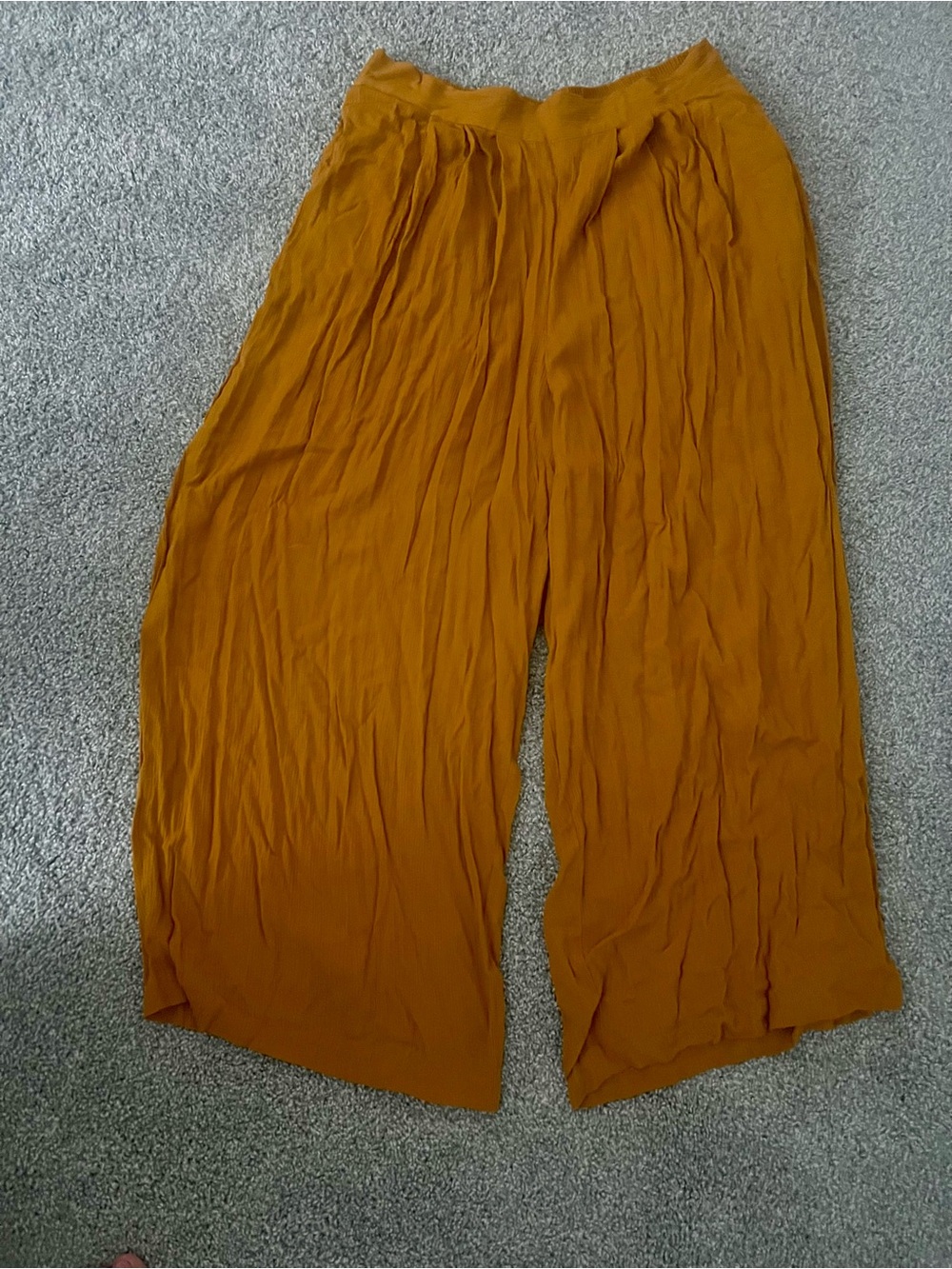 Lane Bryant Wide leg tapered harem Pants in Mustard yelloGold BRAND NEW WITH TAG